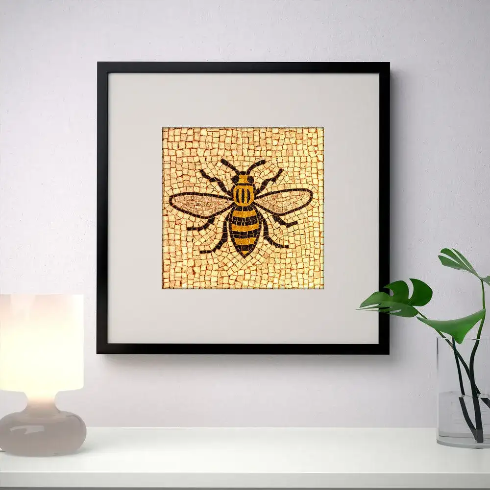 Manchester Worker Bee Framed Print Manchester Landscapes Bee