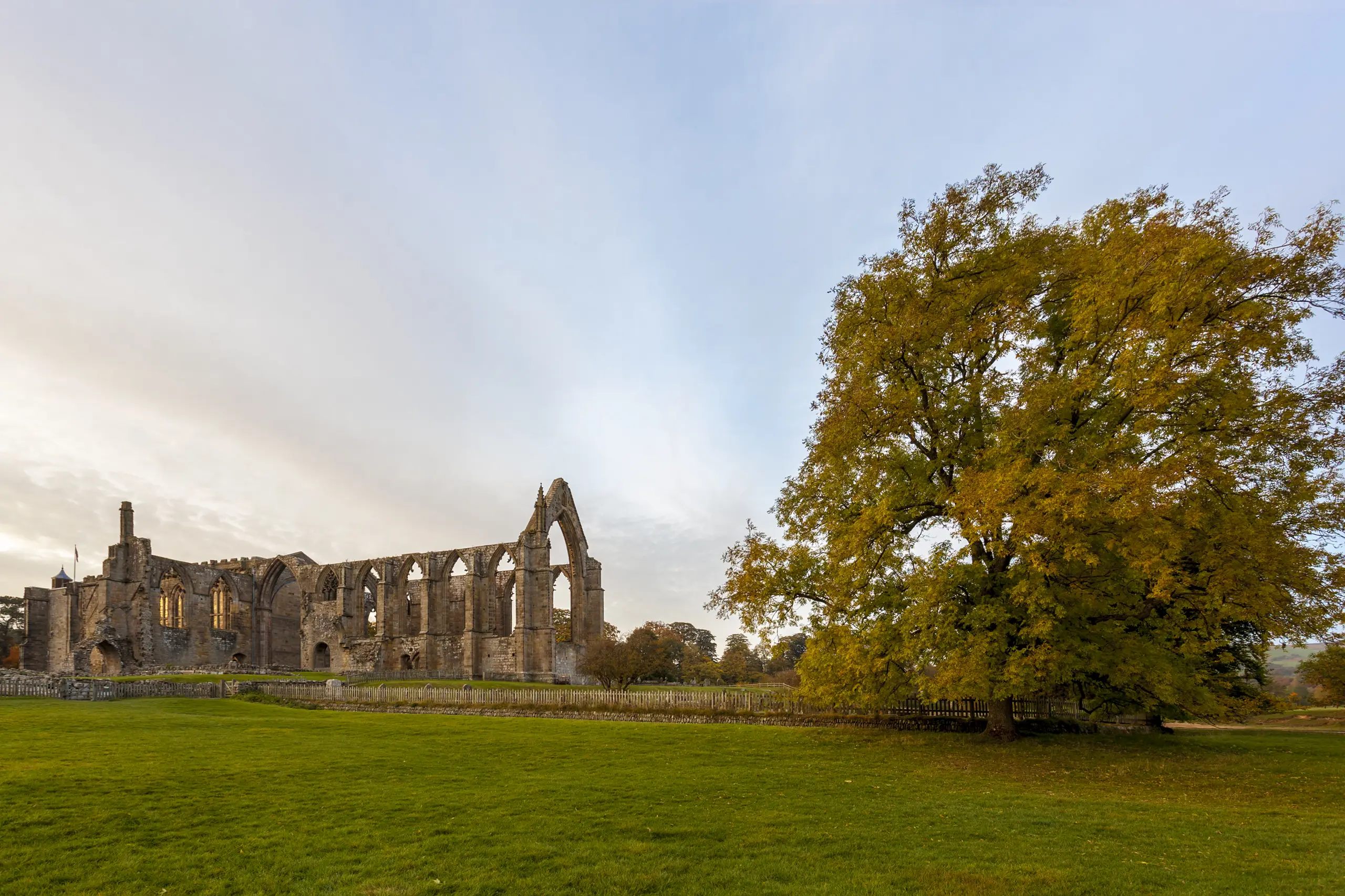Bolton Abbey Sunset Yorkshire Landscape