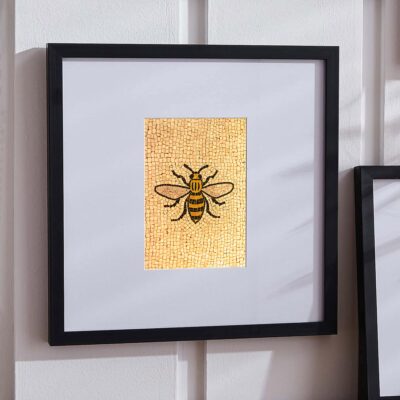 Manchester Bee Framed Oversized Mount Poster Art and Gift Ideas Bee