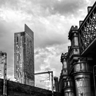 Beetham Tower and Castlefield Viaduct Manchester Landscapes Architecture
