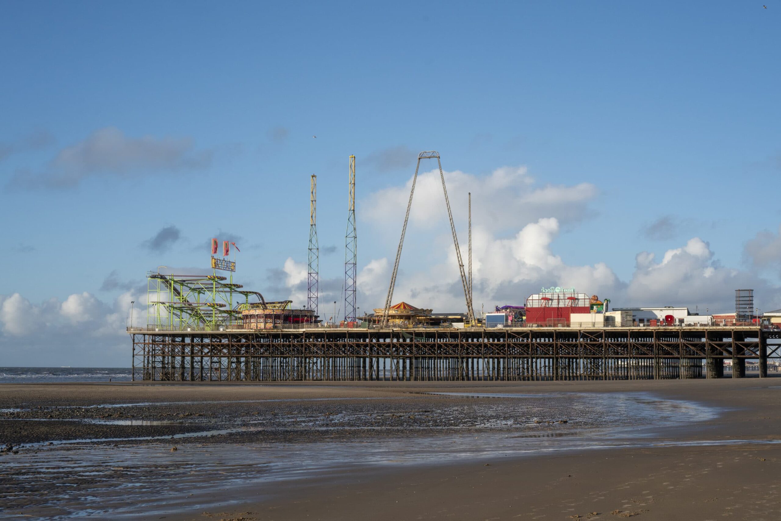 Blackpool South Pier-Colour Photo Coastal Landscapes Blackpool Tower