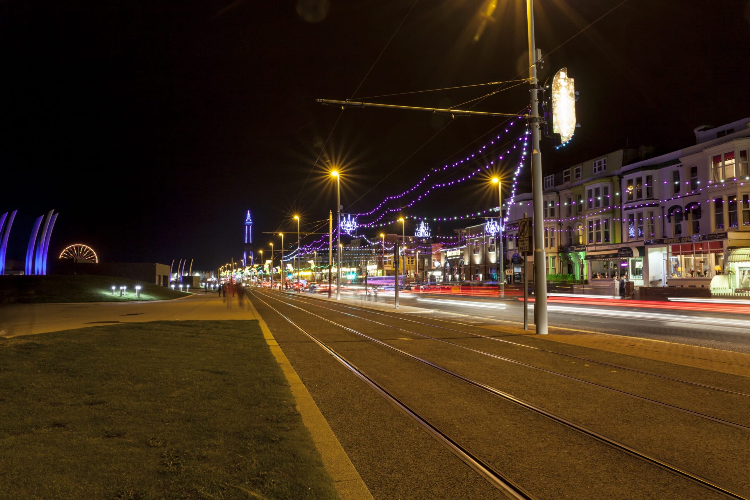 Blackpool Illuminations, Colour Photo Coastal Landscapes Blackpool Tower