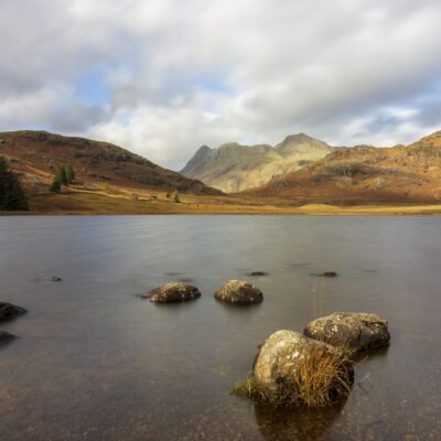 Blea Tarn Langdale Pikes, Colour Portrait Lake District Landscapes Blea Tarn