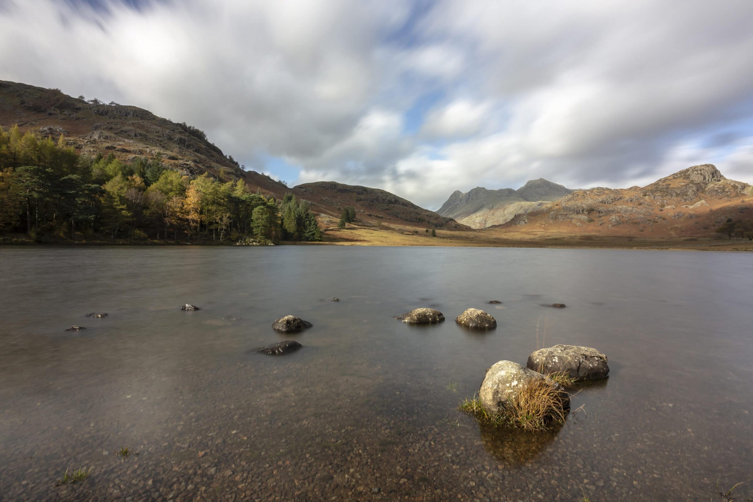 ‘Lightspots’ Blea Tarn Langdale Pikes, Colour Landscape Lake District Landscapes Blea Tarn