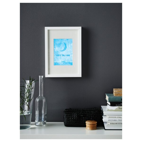 Mini City til I Die Framed Print Poster Art and Gift Ideas Blue 3