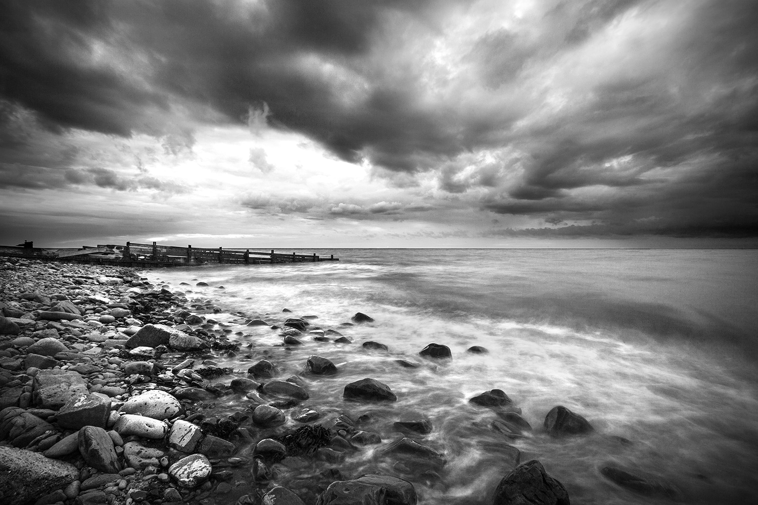 Coastal Storm, a black and white print Coastal Landscapes Black&White