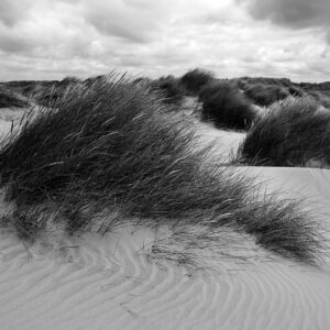 Formby Sand Dunes Coastal Photograph Panoramic Landscapes Black and White
