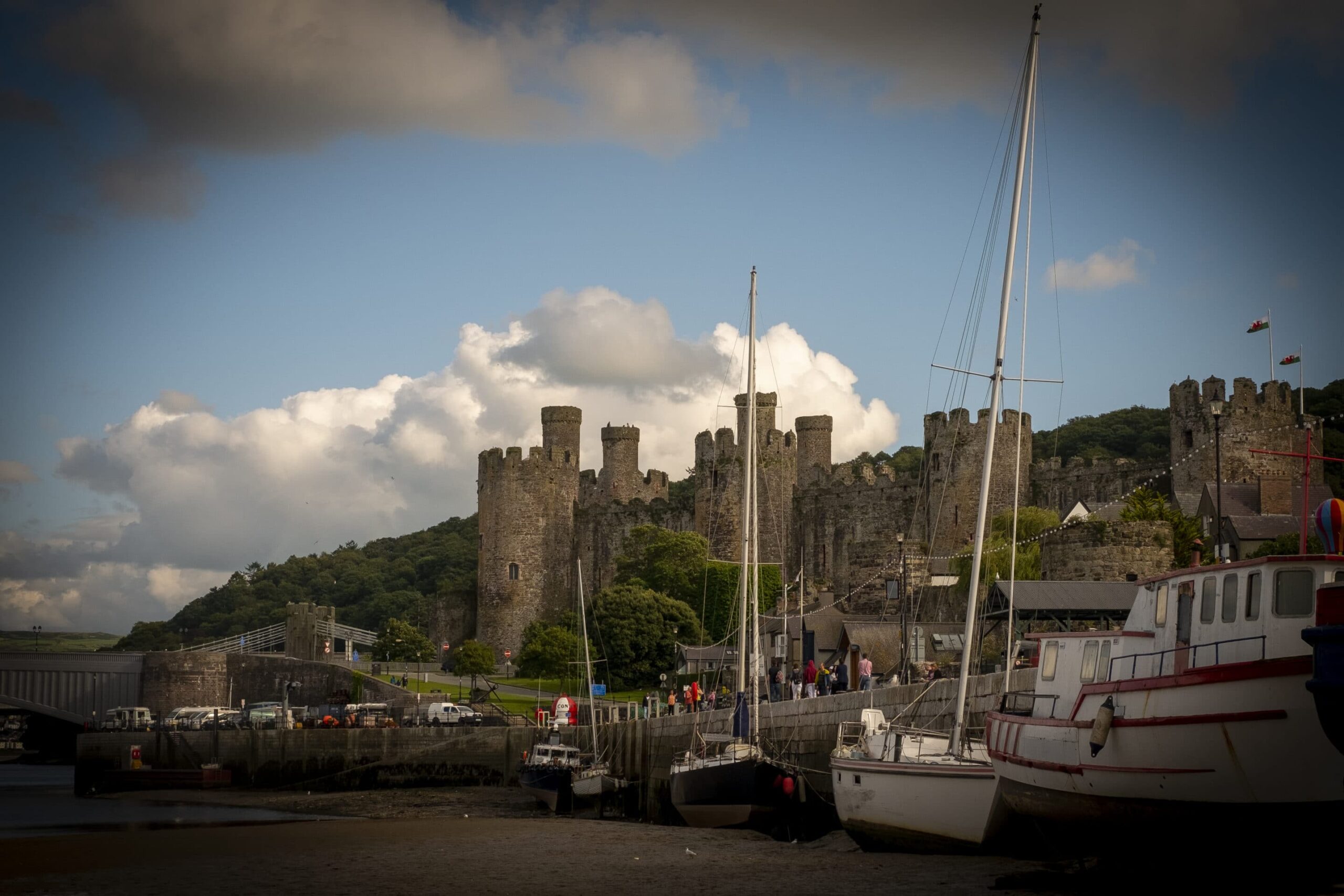 Conwy Castle, Harbour Coastal Landscapes Beach