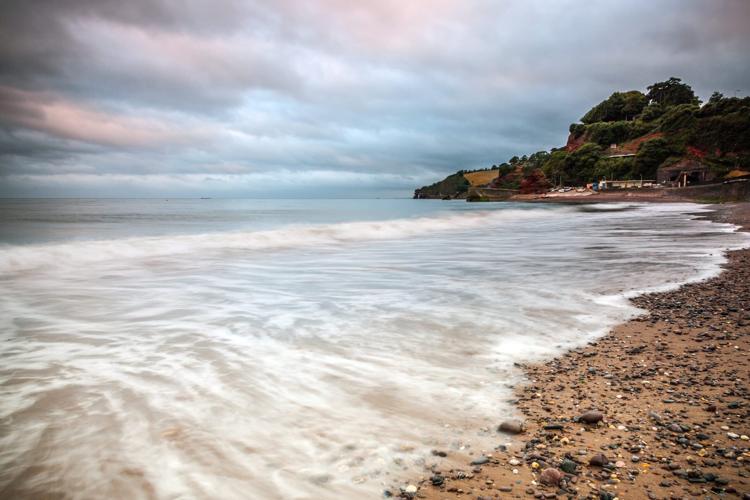 Red Cliffs at Dusk, Dawlish, Devon Coastal Landscapes Coastal