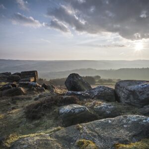 Dramatic Carhead Rocks, Peak District Peak District Landscapes Carhead Rocks