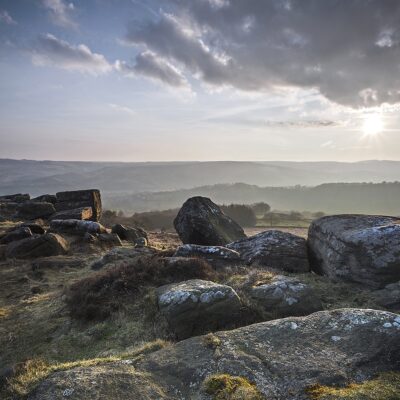 Dramatic Carhead Rocks, Peak District Peak District Landscapes Carhead Rocks