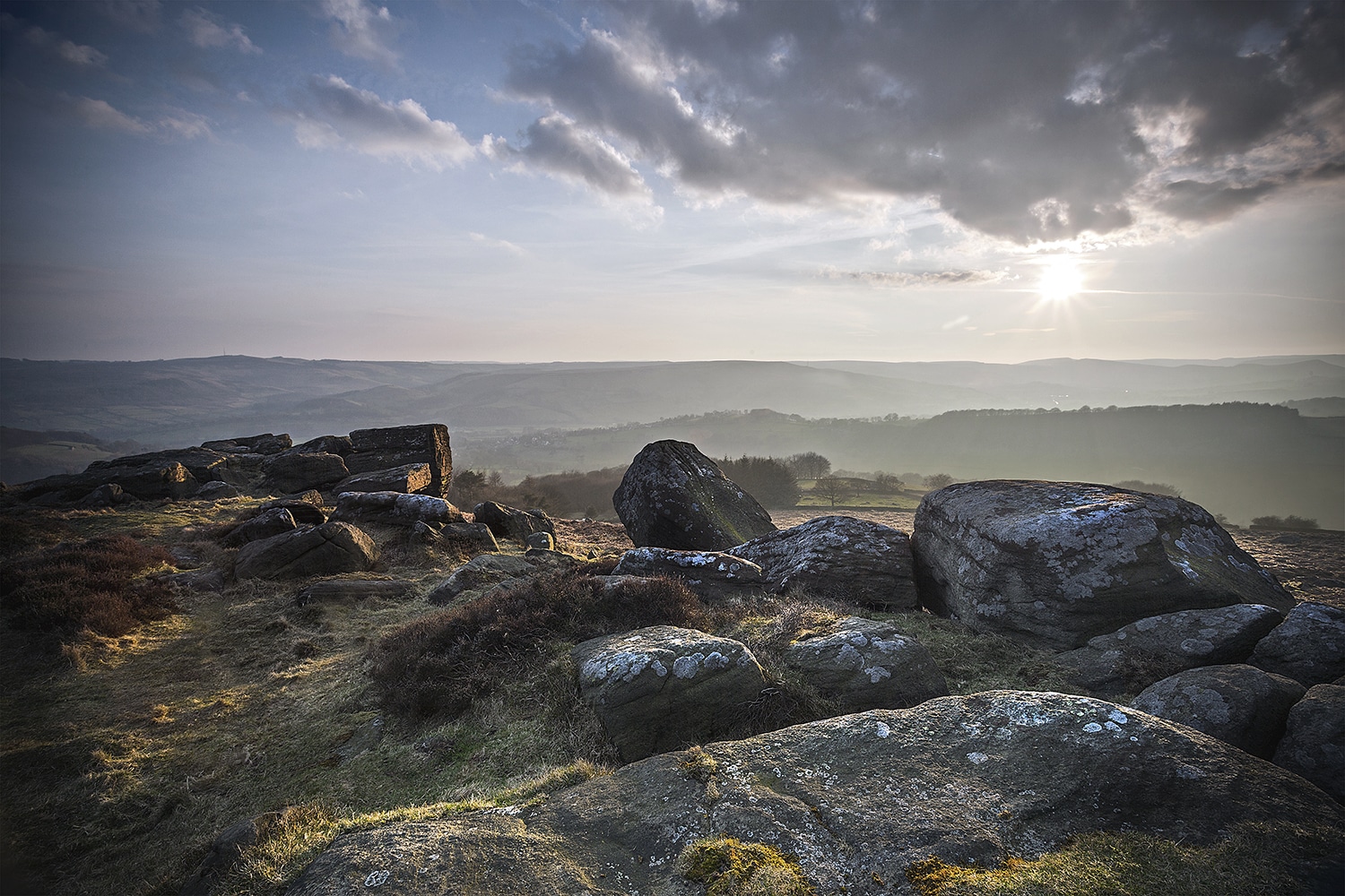 Dramatic Carhead Rocks, Peak District Peak District Landscapes Carhead Rocks