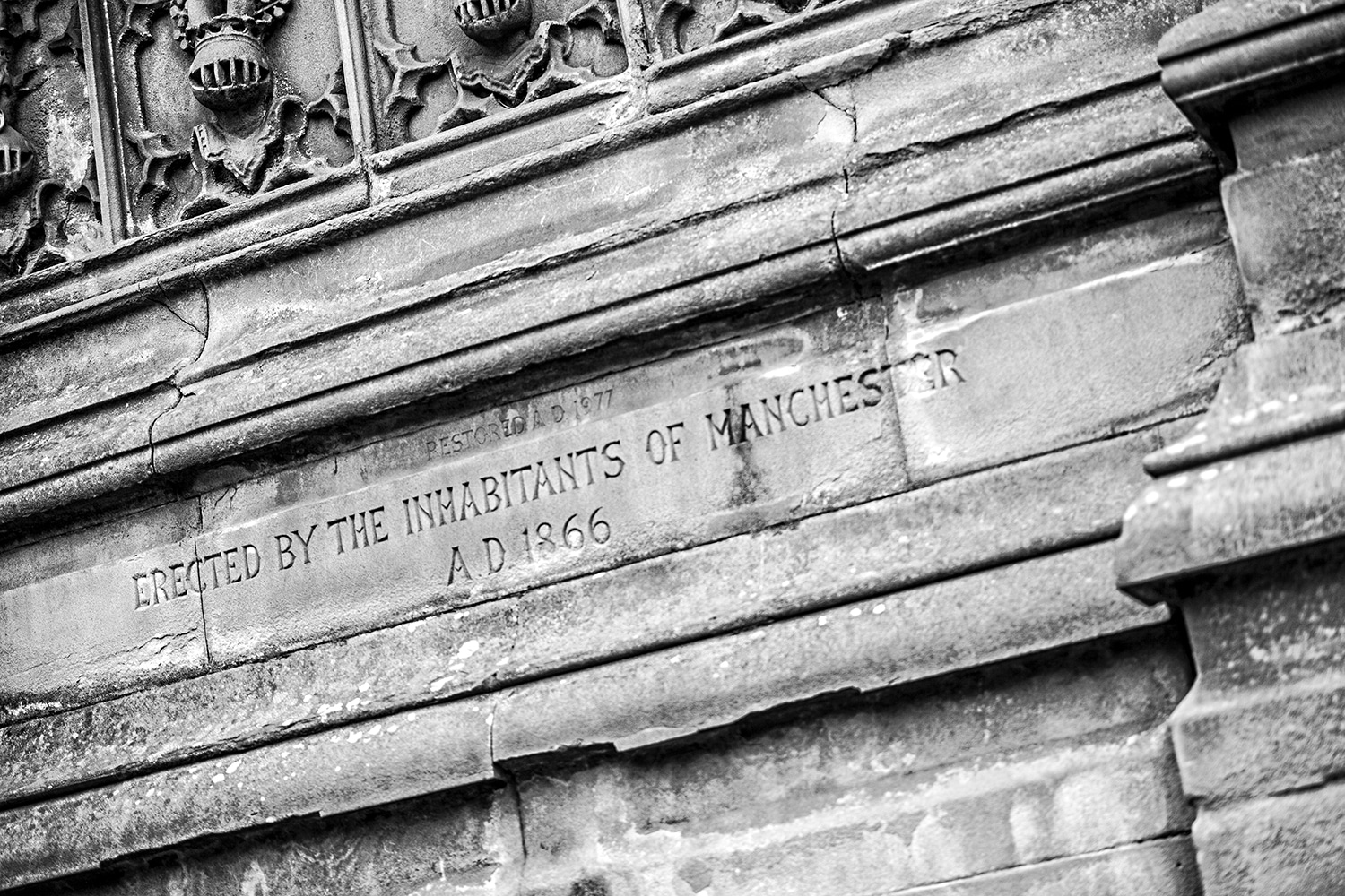 Erected by the inhabitants of Manchester Manchester Landscapes Architecture