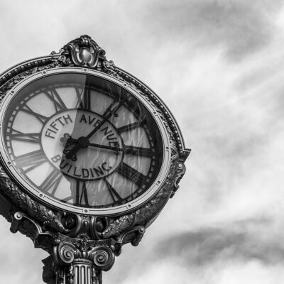 Fifth Avenue Clock, Manhattan, New York Photograph New York Landscapes Architecture