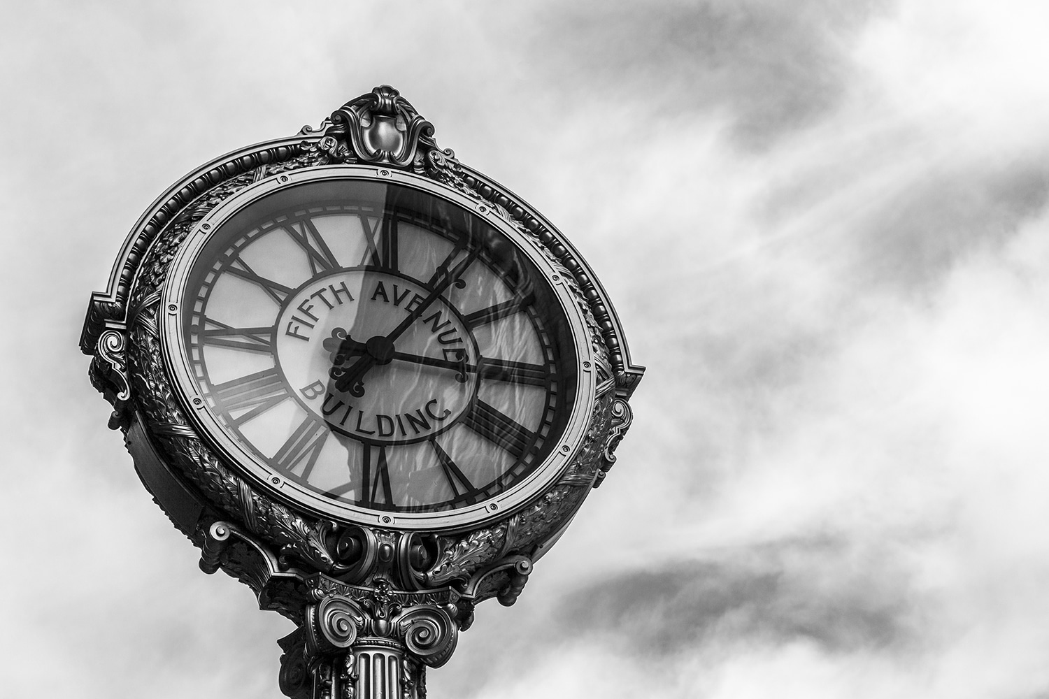 Fifth Avenue Clock, Manhattan, New York Photograph New York Landscapes Architecture