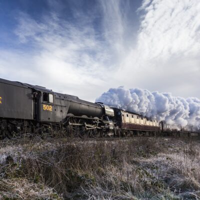 Flying Scotsman Pulling Carriages Landscapes Photography Colour Photo