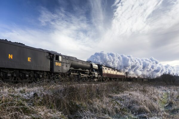 Flying Scotsman Pulling Carriages Landscapes Photography Colour Photo 2