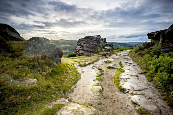 Froggatt Edge Footpath Peak District Landscapes colour 2