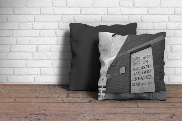 On The Sixth Day Cushion Poster Art and Gift Ideas Afflecks 2