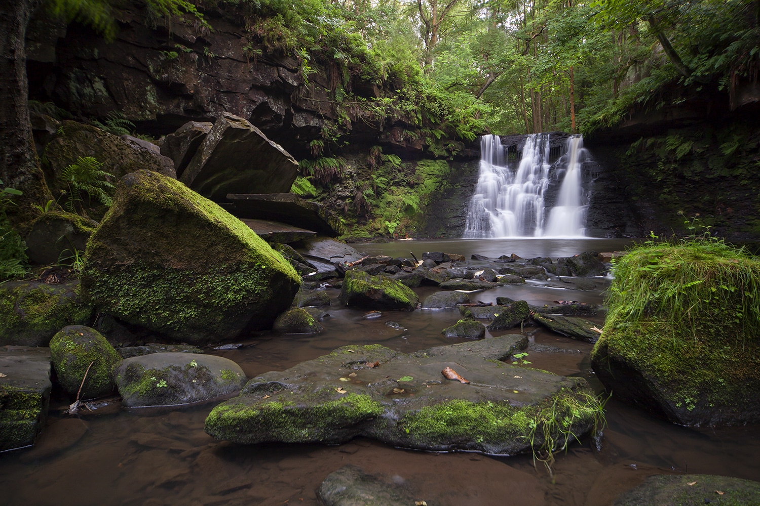 Goit Stock Waterfall, Yorkshire landscape photograph Yorkshire Landscapes colour