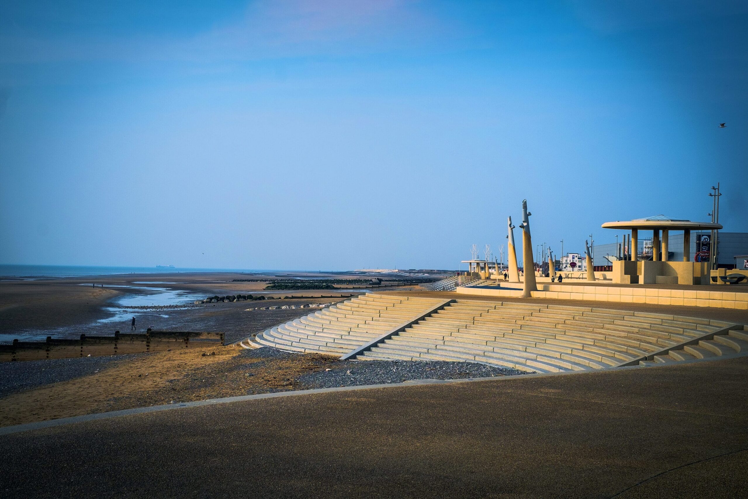 Cleveleys Coastal Defences,  Flyde Coastal Landscapes Blackpool Tower