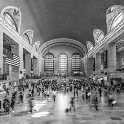 Grand Central Station New York New York Landscapes Black&White