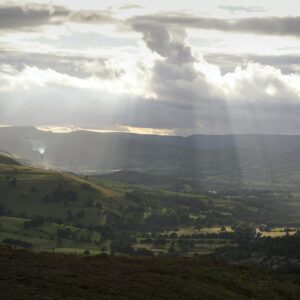 Hope Valley From Millstone Edge Peak District Landscapes Clouds