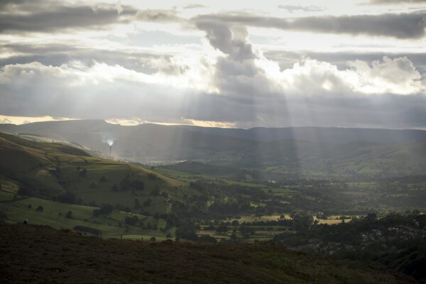Hope Valley From Millstone Edge Peak District Landscapes Clouds 2