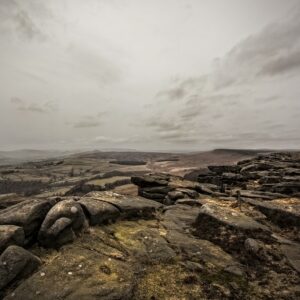 Hope Valley From Stanage Edge Peak District Landscapes Clouds