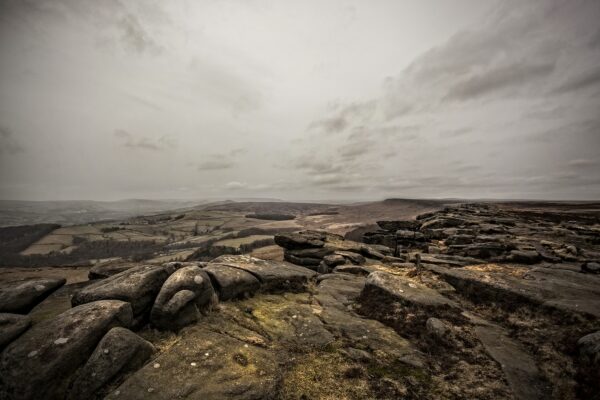 Hope Valley From Stanage Edge Peak District Landscapes Clouds 2