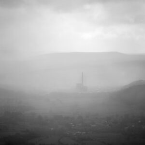 Hope Valley In The Mist Peak District Landscapes Black&White