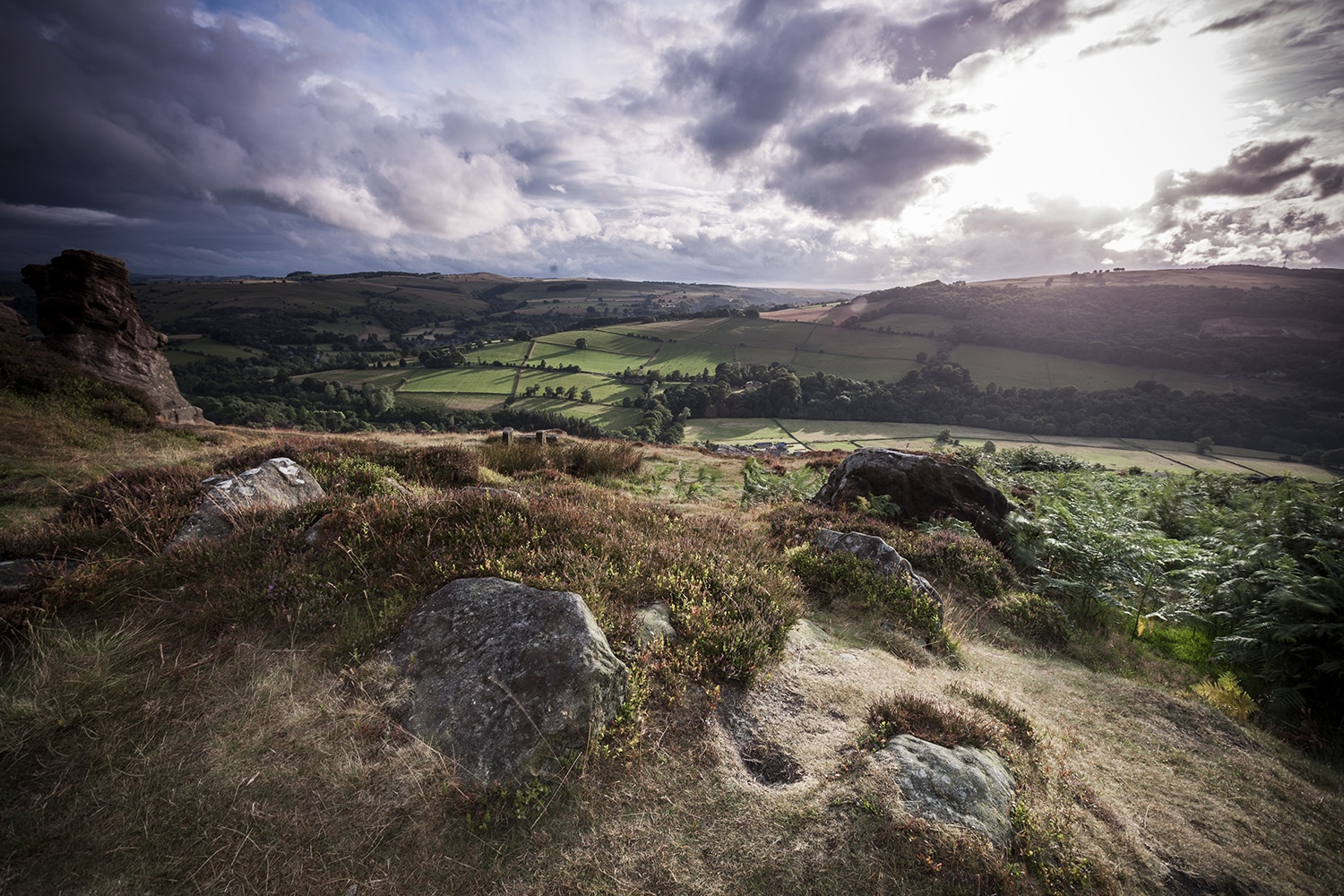 Light Over Froggatt Edge, Peak District Peak District Landscapes Clouds