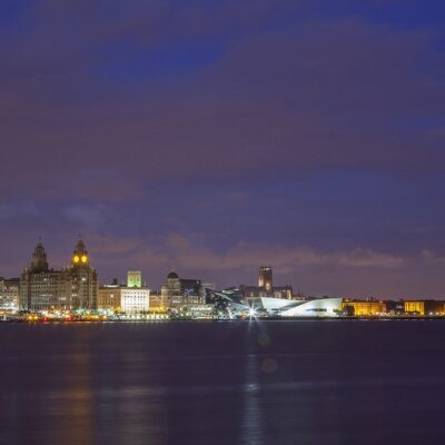 Liverpool skyline at night landscape Coastal Landscapes cityscape