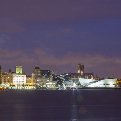Liverpool Skyline Panoramic Canvas Coastal Landscapes Canvas
