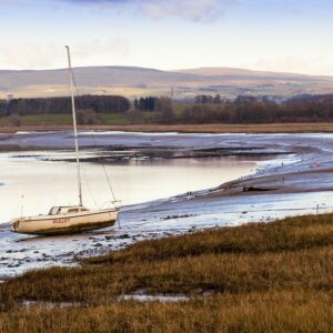 Lune Estuary Lancashire Coastal Landscapes Boat