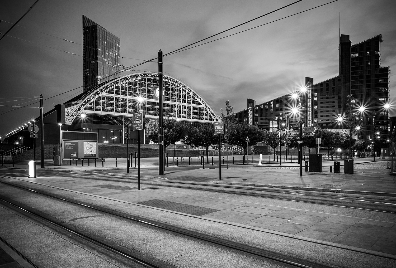 Manchester Central (GMEX) Black & White Manchester Landscapes Architecture