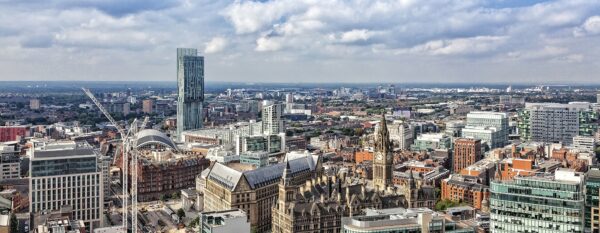 Manchester Skyline Panoramic Canvas Manchester Landscapes Canvas 2