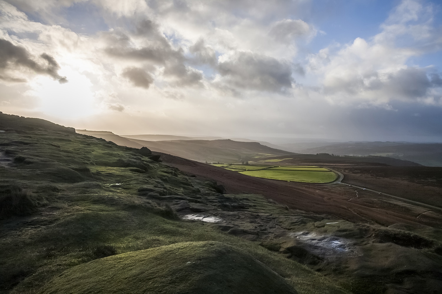 Morning Light In The Peak District Peak District Landscapes Clouds