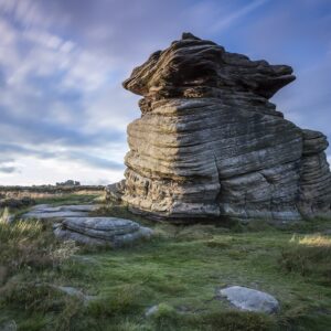 Mother Cap, Colour Landscape Print Peak District Landscapes Clouds