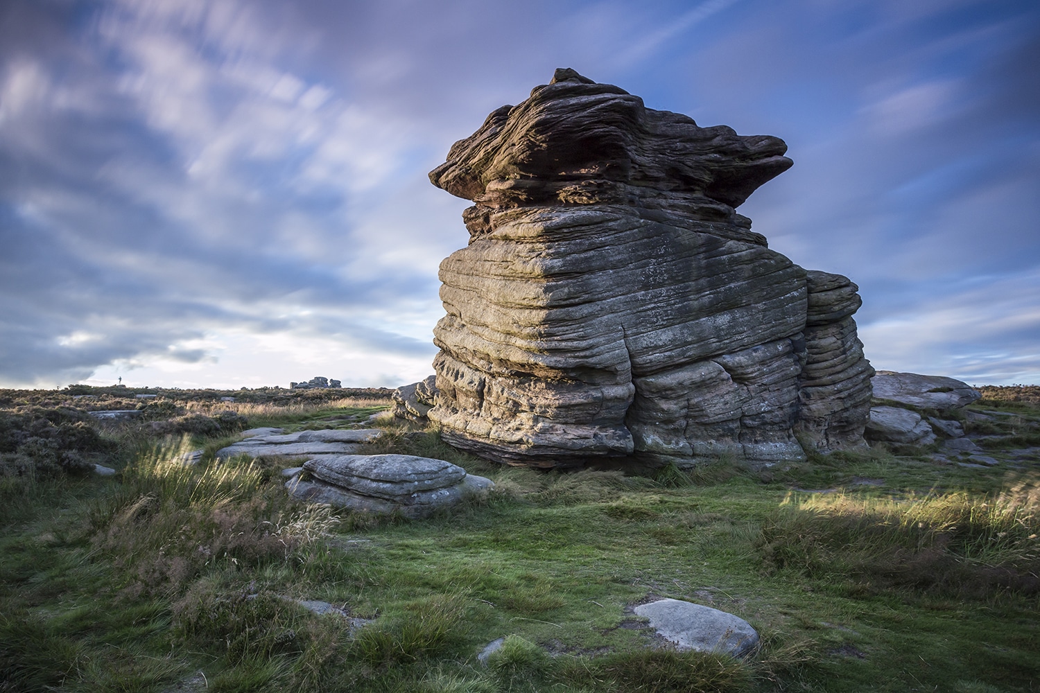 Mother Cap, Colour Landscape Print Peak District Landscapes Clouds