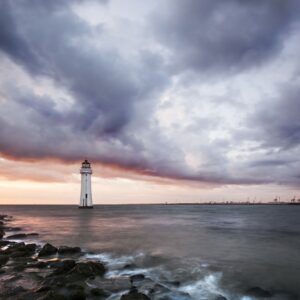 New Brighton Lighthouse Coastal Landscapes Colour Photo