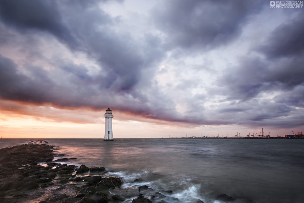 New Brighton Lighthouse Coastal Landscapes Colour Photo