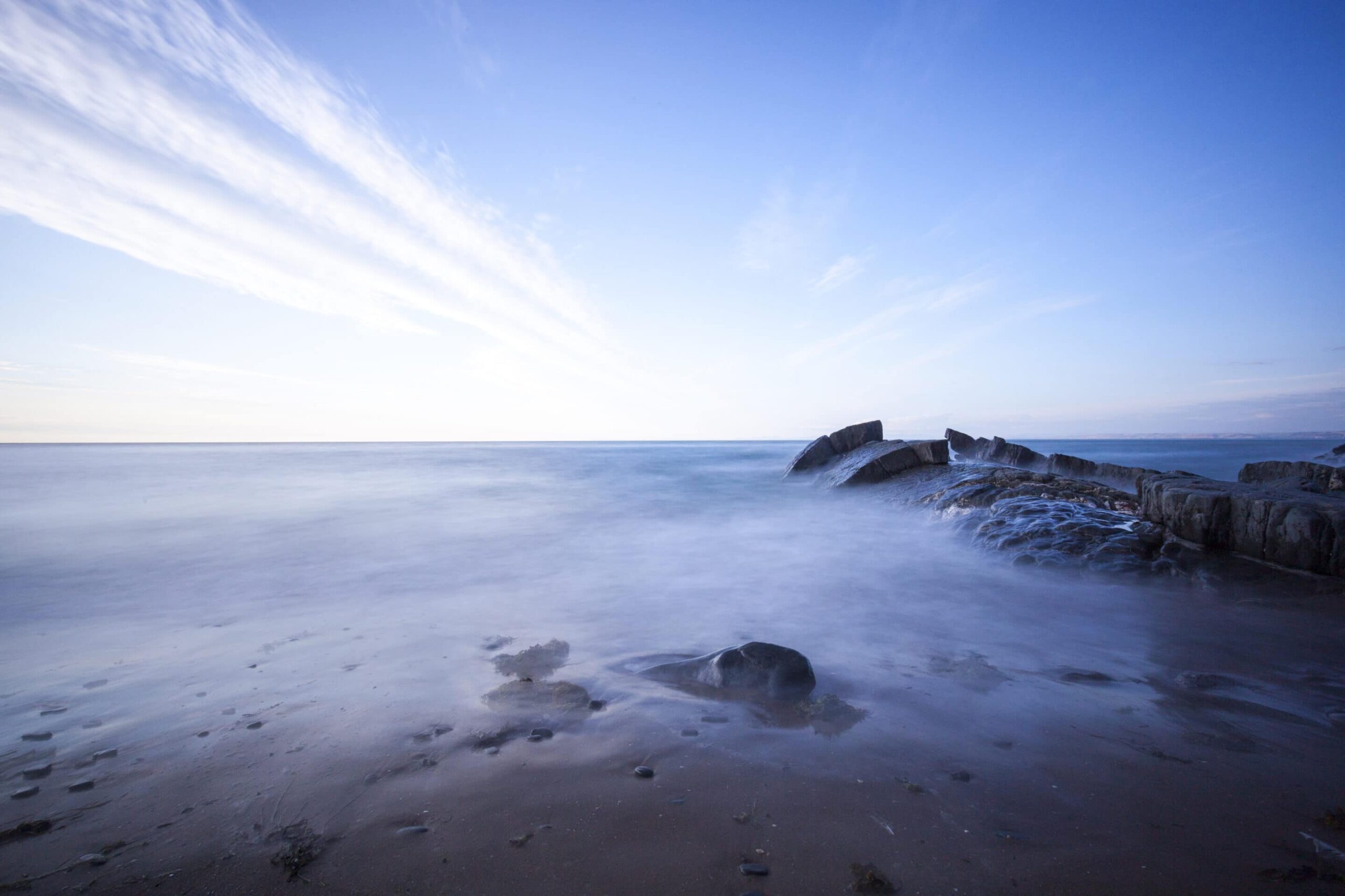 Misty Sea, New Quay Wales Coastal Landscapes Beach