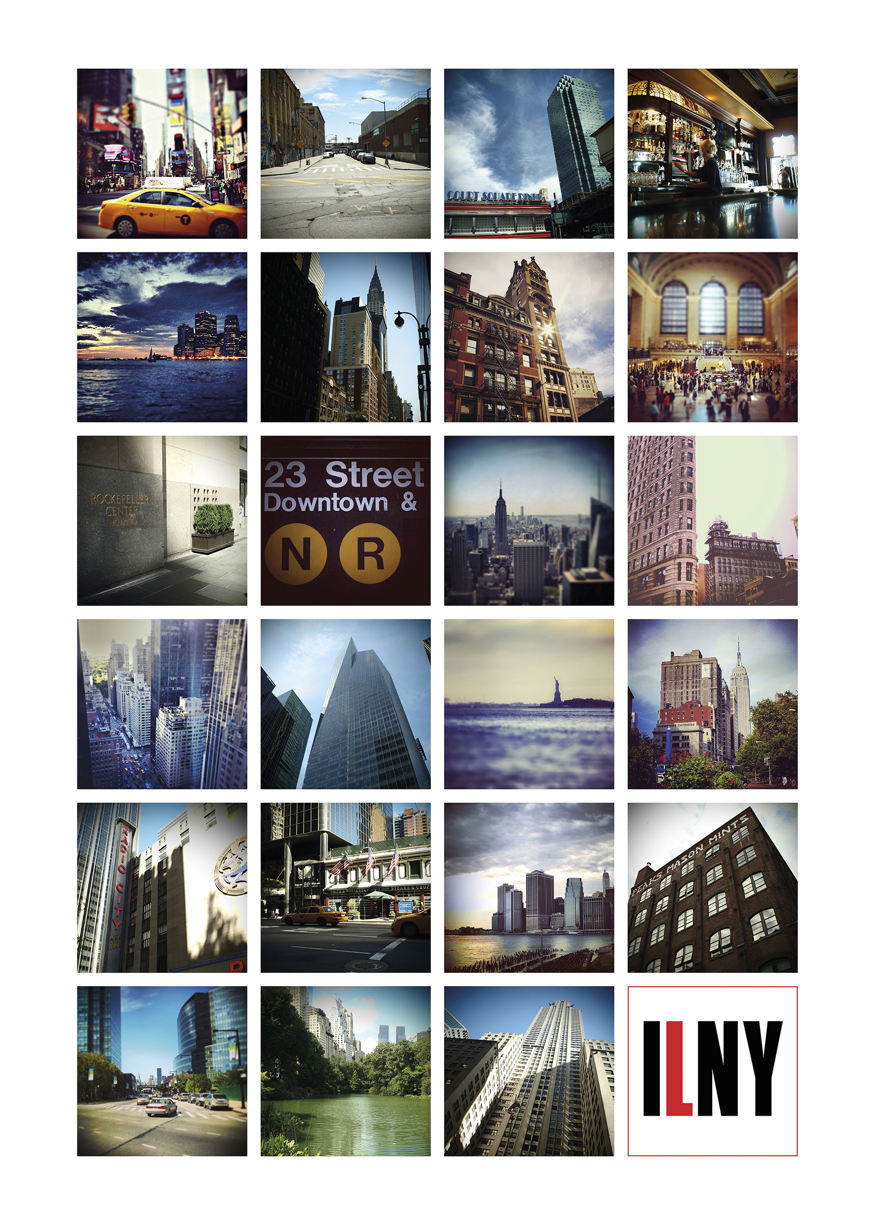 I Love New York Poster – Limited Edition Poster Art and Gift Ideas Collage