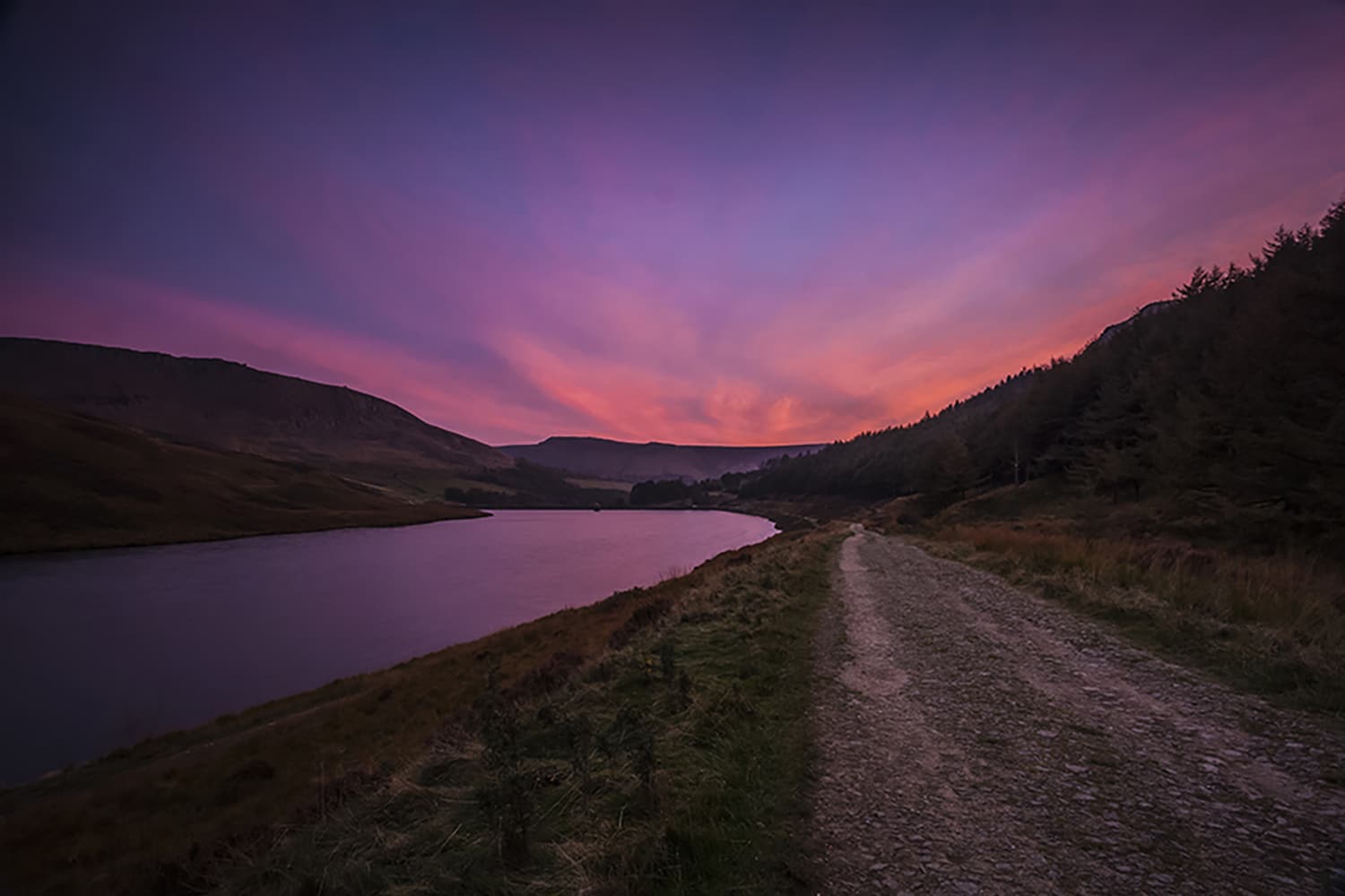 Peak District Sunset, Colour Landscape Peak District Landscapes Clouds