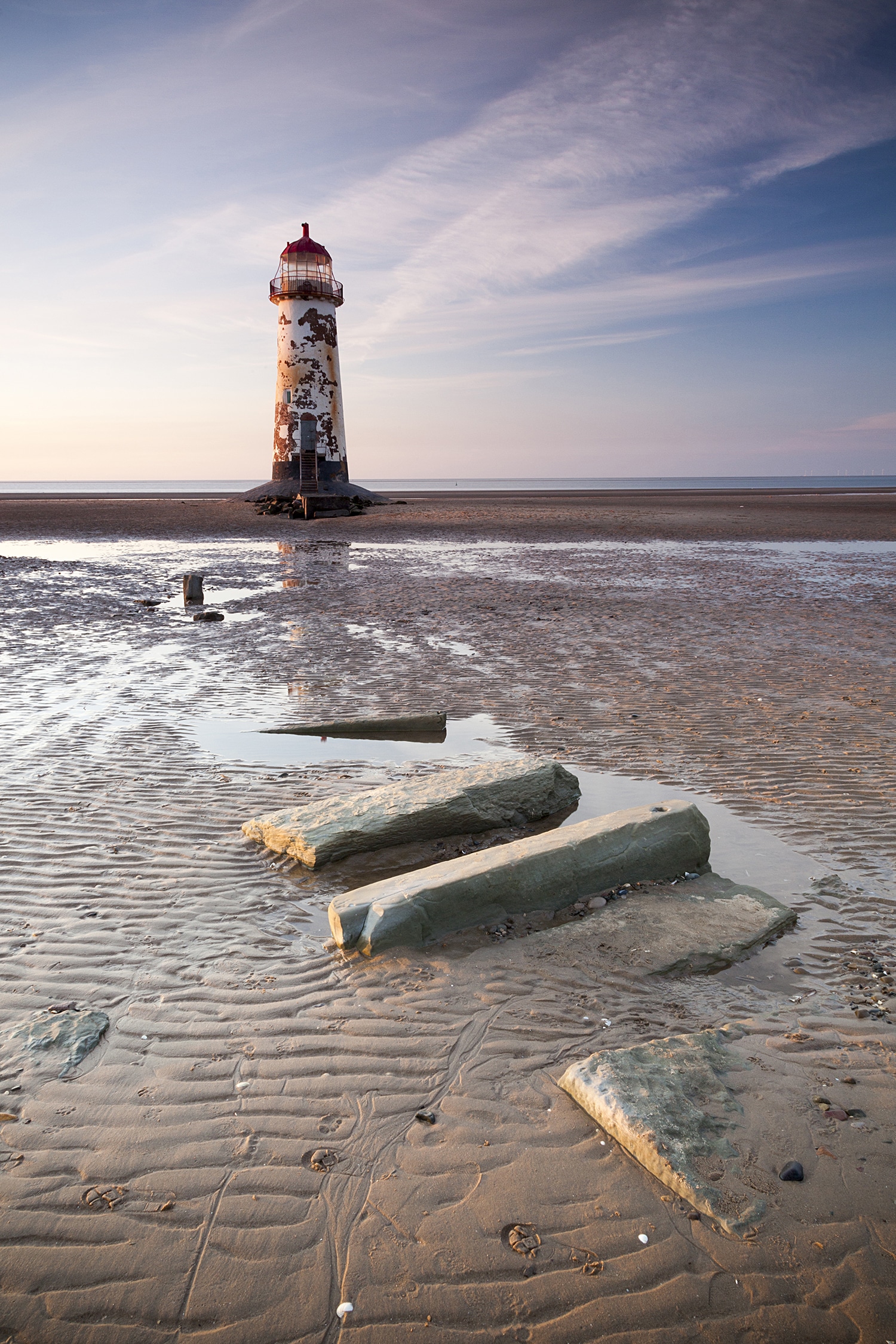 Point of Ayr Lighthouse, Talacreh Coastal Landscapes Clouds