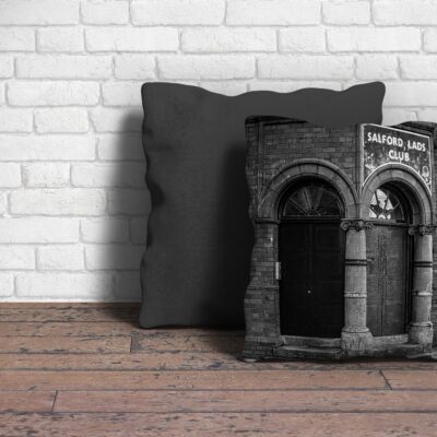 Salford Lads Club Cushion Poster Art and Gift Ideas 100% cotton