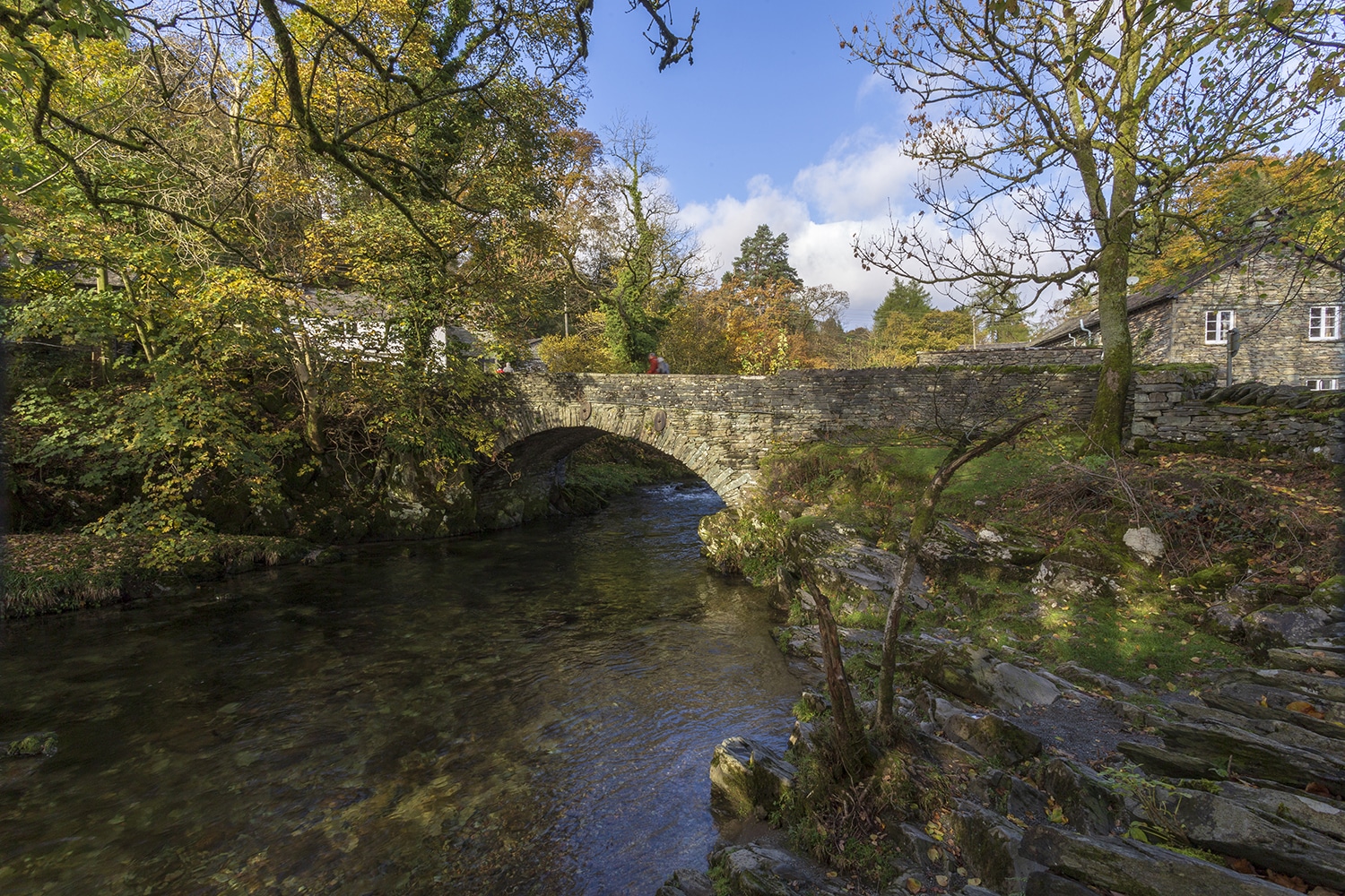 Stonebridge, River Brathay Elterwater Lake District Landscapes colour