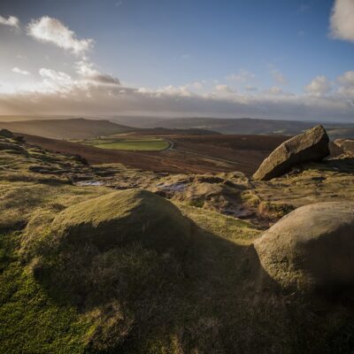 Sunrise In The Peak District Peak District Landscapes Clouds
