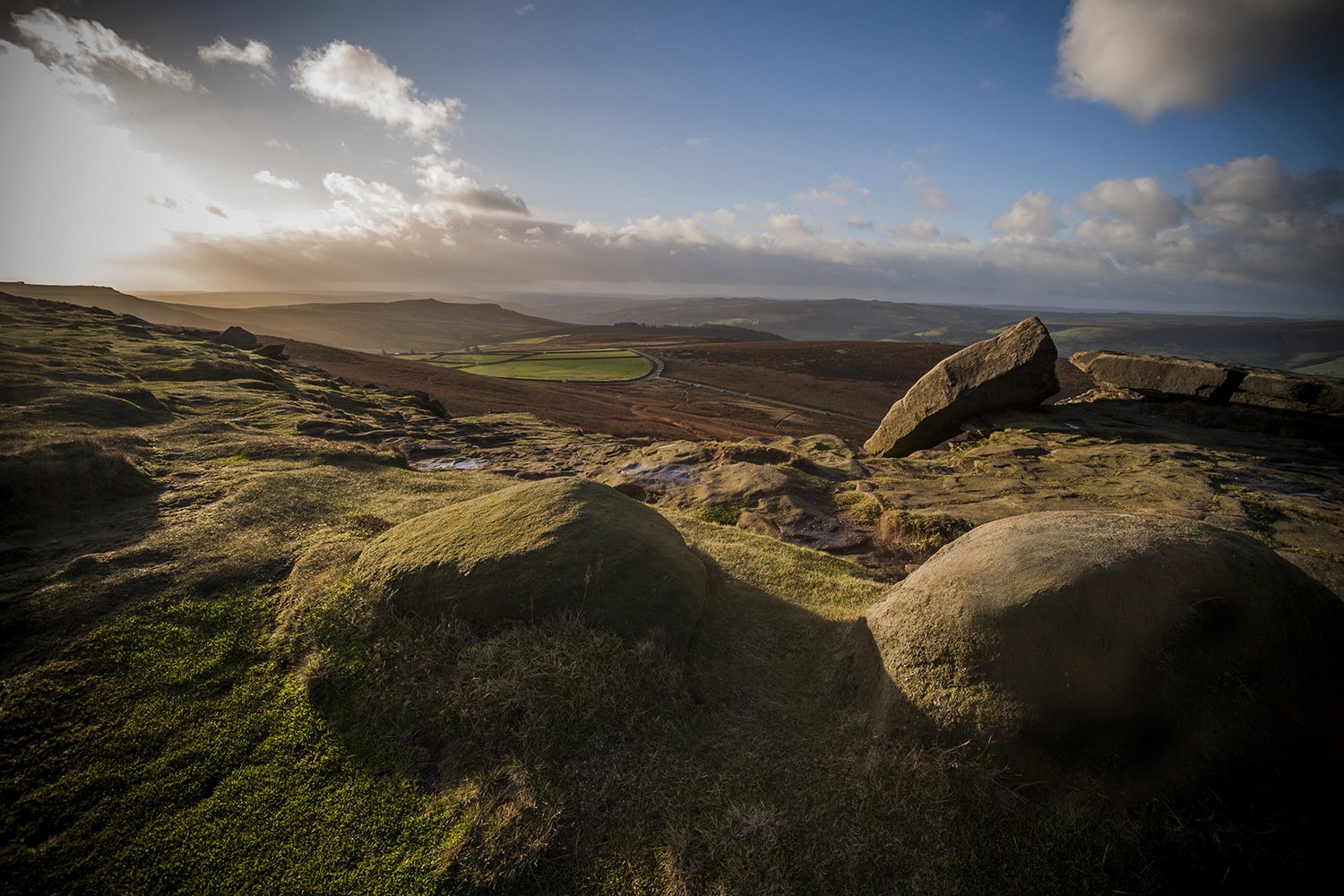 Sunrise In The Peak District Peak District Landscapes Clouds